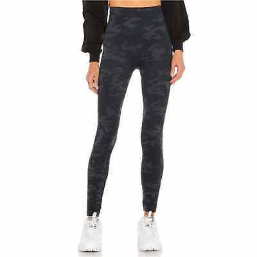 SPANX Black Camo High-Waist Leggings
